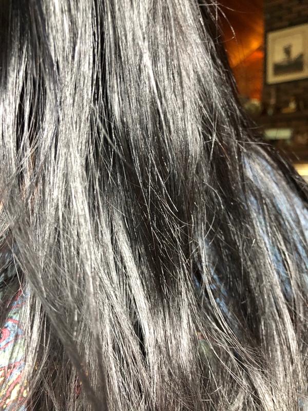 This is not gray -- my hair is super shiny and reflects any light.
