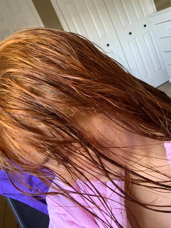 Note: this is my second time bleaching my hair and my hair was already looking like light brown now it turned a bit ginger