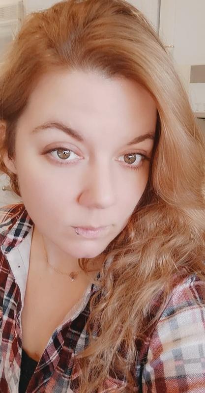 After - medium dark ginger red
