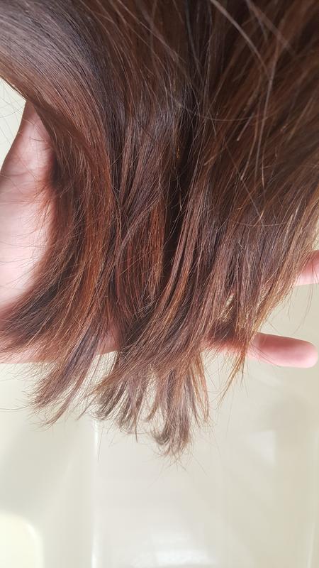 Hair color after dying it "light blonde"