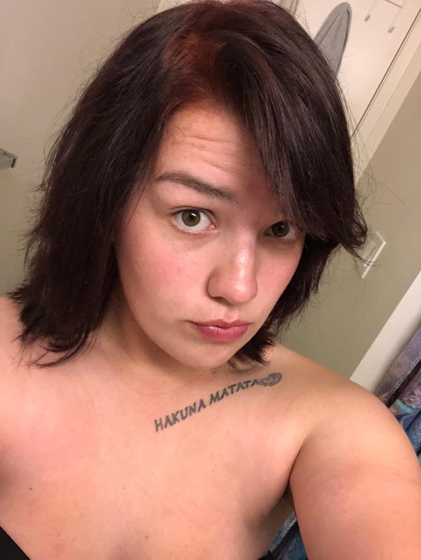 My hair after I dyed it.