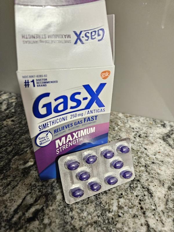 Gas-X Maximum Strength Gas Relief Softgels with Simethicone 250 mg