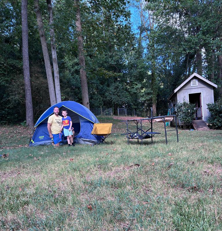 Trial / test run in back yard