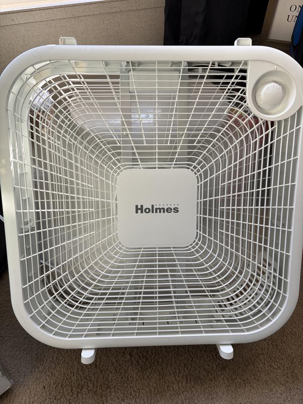 Stand Fans: Holmes 20” Box Fan – 3-Speed, High Velocity, Weather