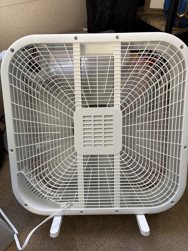 Stand Fans: Holmes 20” Box Fan – 3-Speed, High Velocity, Weather