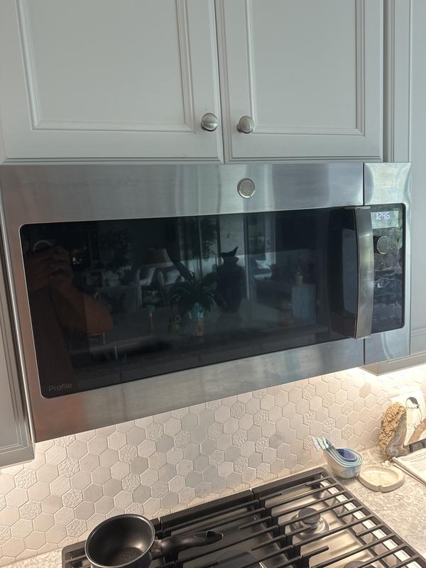 GE Profile™ 1.7 Cu. Ft. Convection Over-the-Range Microwave Oven