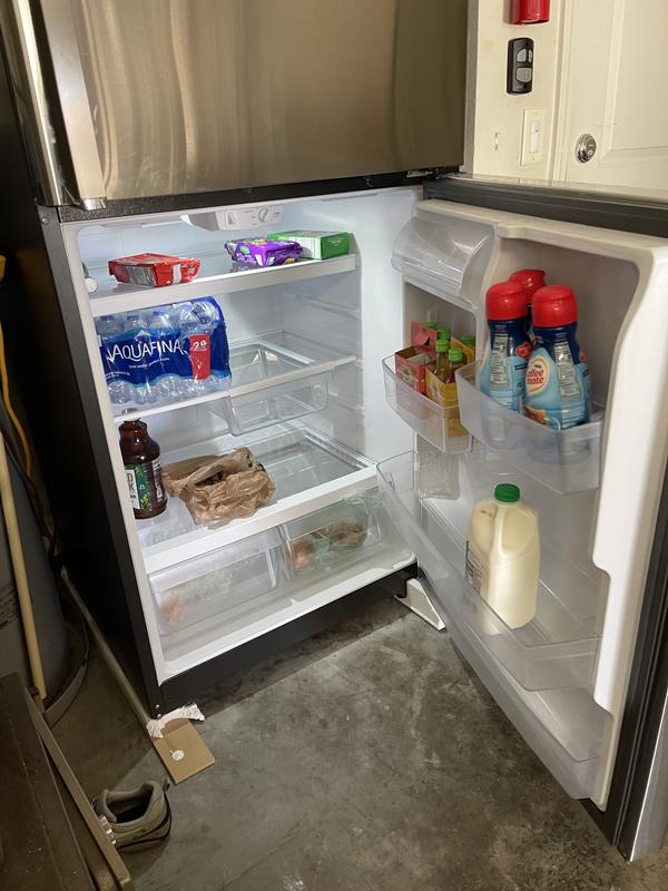 Reviews for GE 21.9 cu. ft. Top Freezer Refrigerator in