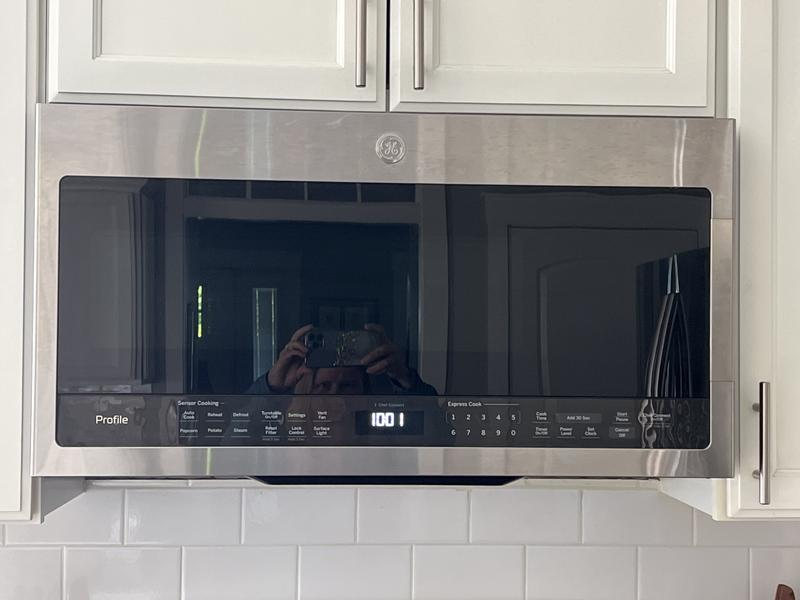 GE Profile 2.2 Cu. Ft. Over the Range Microwave in Stainless Steel