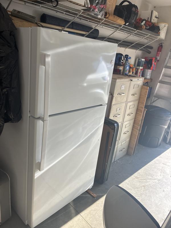 Reviews for GE 21.9 cu. ft. Top Freezer Refrigerator in