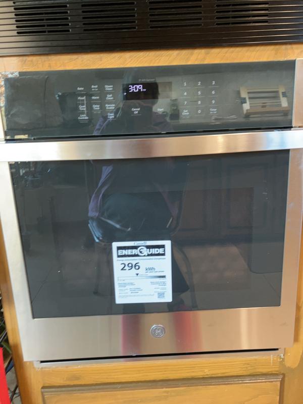 GE 27-in Smart Double Electric Wall Oven Self-cleaning (Stainless