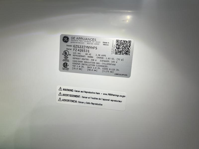 「RT-159593」ページ Have a question about GE 21.8 cu. ft. Side by Side