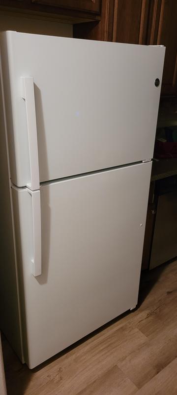 GE 21.9 cu. ft. Top Freezer Refrigerator in White, Garage Ready GTS22KGNRWW  - The Home Depot