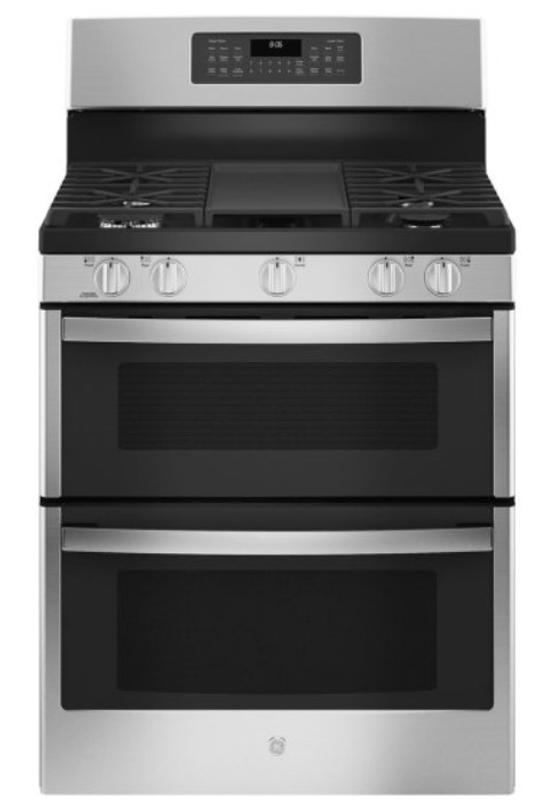 GE 30-in 5 Burners 4.3-cu ft / 2.5-cu ft Steam Cleaning Air