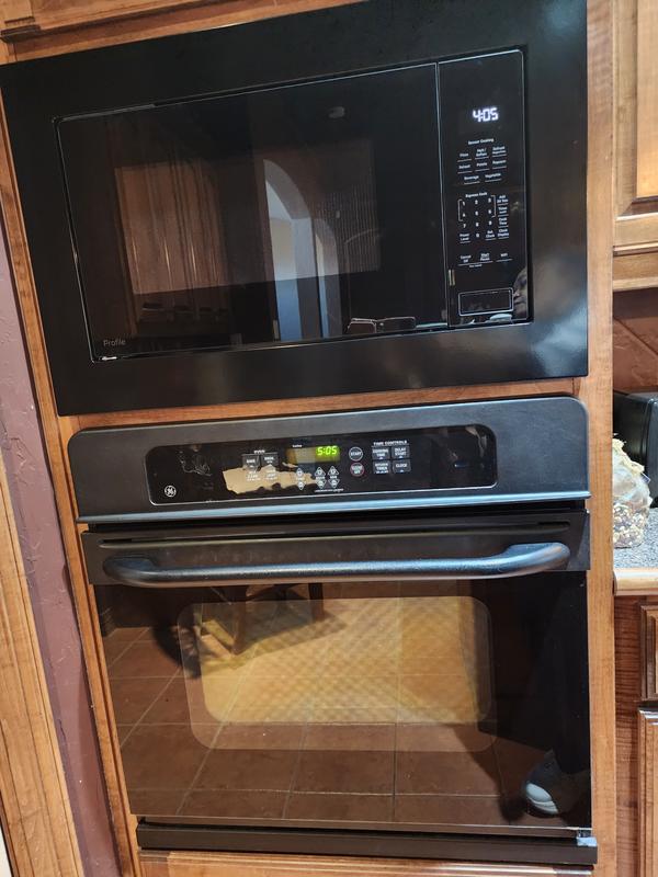GE Profile 27 Inch Built-In Microwave Bundle with PCWK22U1WDD
