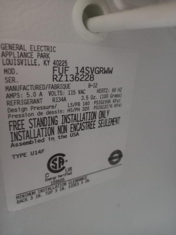 GE 13.7-cu ft Frost-free Upright Freezer (White) in the GE 13.7-cu ft Frost-free Upright Freezer (White) in the