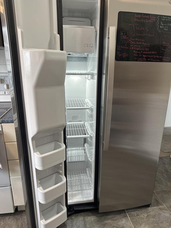 Rent to Own GE 23 Cu. Ft. SXS Refrigerator -Stainless at Aaron's