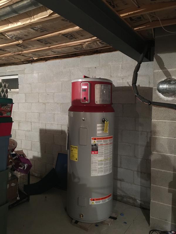 GE GeoSpring 80-Gallon Regular 10-year Limited Warranty 4500-Watt Double  Element Electric Water Heater with Hybrid Heat Pump in the Water Heaters  department at Lowes.com