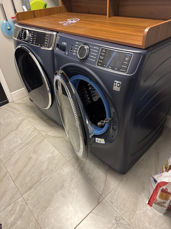 Reviews for GE 4.8 cu. ft. Smart Sapphire Blue Front Load