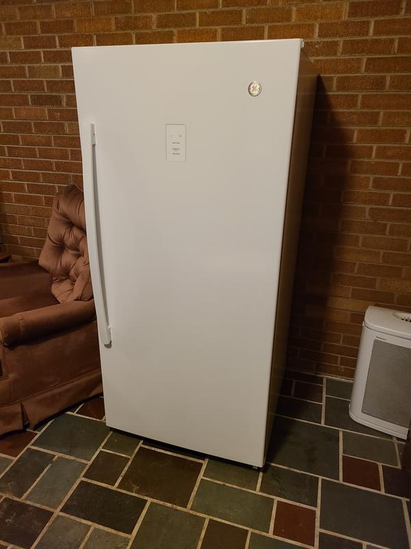 GE Garage Ready FrostFree Upright Freezer In White, ENERGY STAR FUF17DLRWW The Home Depot
