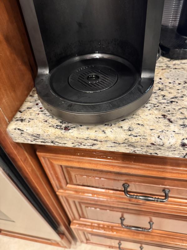 Filled it up to the line last night. Woke up to water leaked everywhere. Happens often and now my cabinets are damaged.