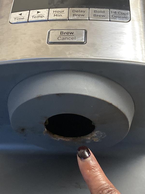 This is where it started smoking which then set off a beeping alarm with an ER error code