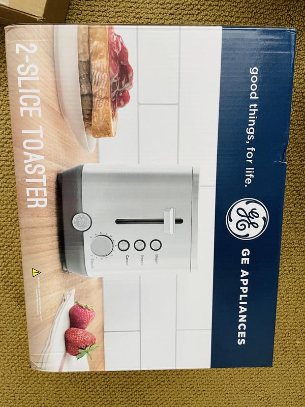GE 2-Slice Stainless Steel Wide Slot Toaster with 7 Shade Settings  G9TMA2SSPSS - The Home Depot