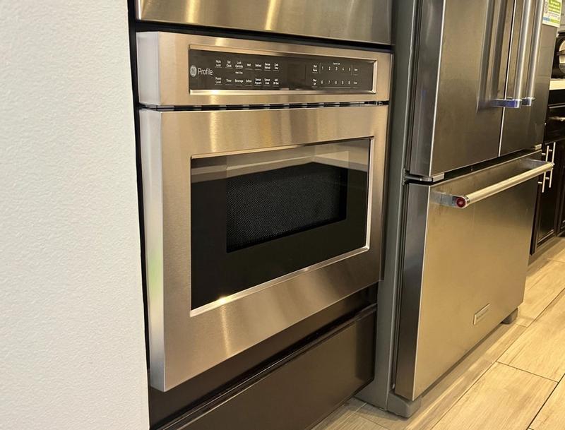 GE 23 9 in 1 2 cu ft 1000 Watt Microwave Drawer ( Stainless Steel ) in