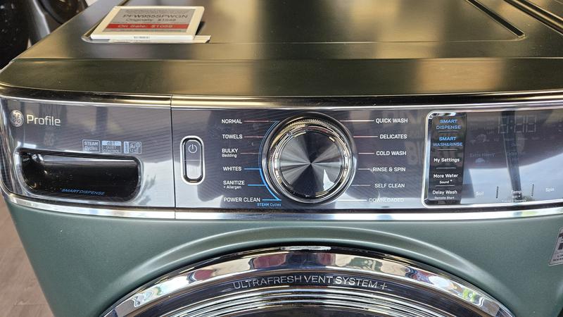 GE Profile UltraFresh Vent System 5.5-cu ft Stackable Steam Cycle Smart ...