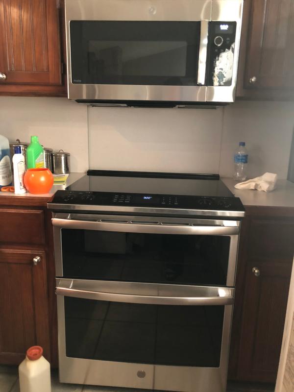 Ge Profile 2 1 Cu Ft Over The Range Sensor Microwave Oven