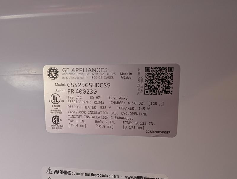 user_25eb376eページ GE - GDE25EYKFS - GE® ENERGY STAR® 24.8 Cu. Ft. Bottom