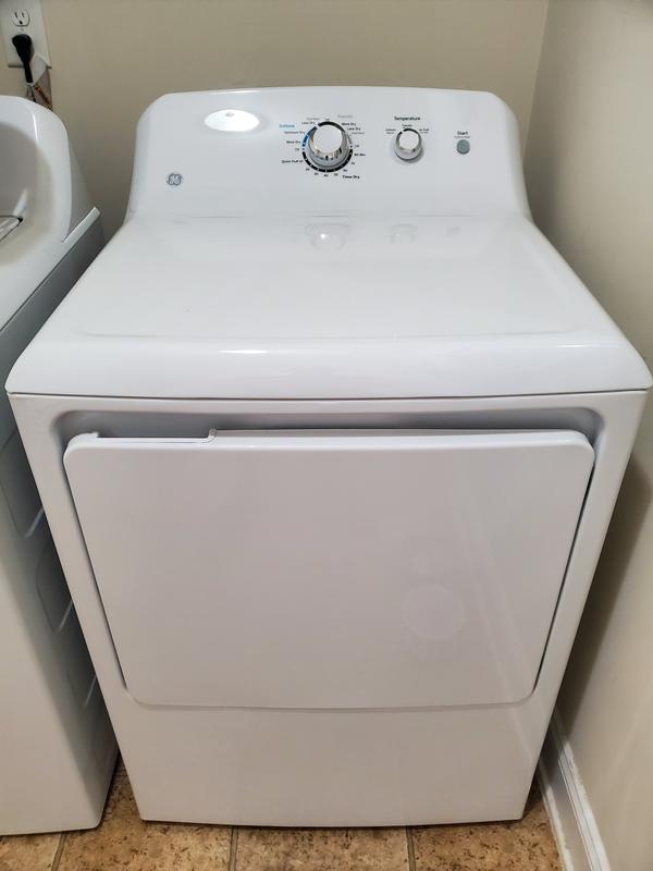 GE GTX33EASKWW 27 inch Electric Dryer with 6.2 cu. ft. Capacity
