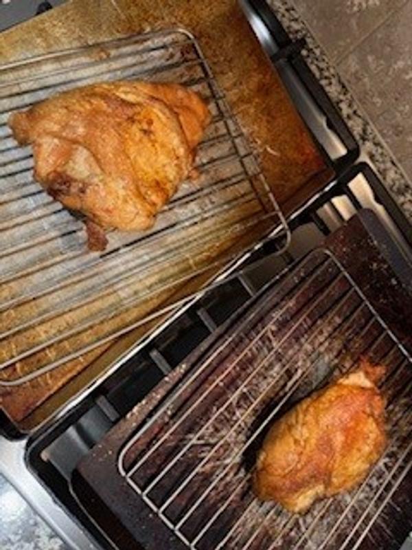 Our first cook with the smoker