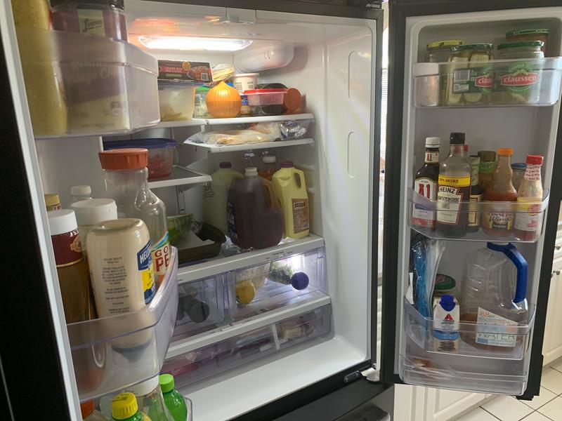 Gwe19jslss Ge Energy Star 18 6 Cu Ft Counter Depth French Door Refrigerator Howard S