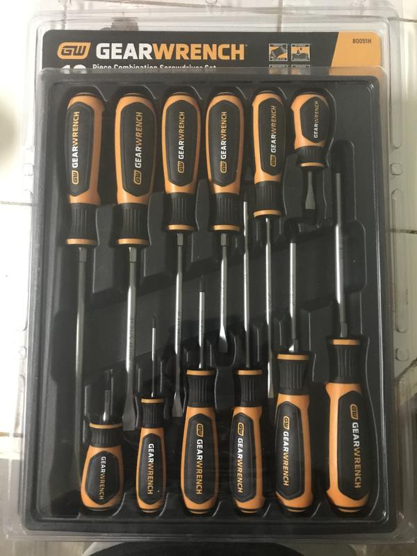 12 Pc. Phillips®/Slotted Dual Material Screwdriver Set