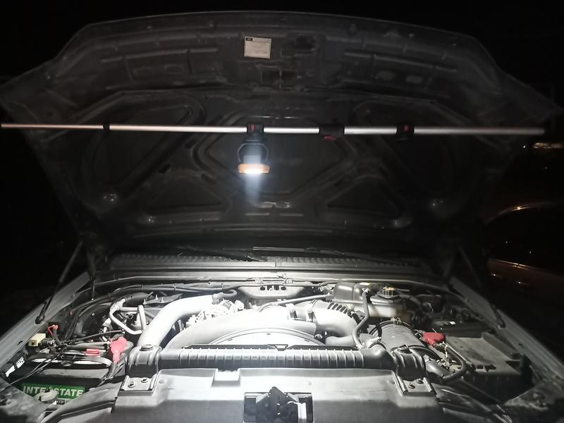 With the Icon adjustable hood bar.