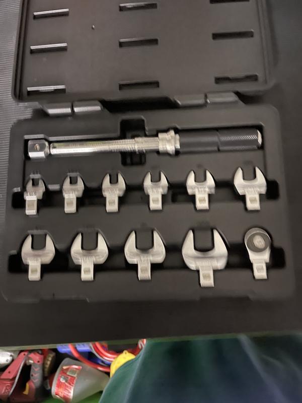 GEARWRENCH 1/4 in. Drive Metric Open End Interchangeable Torque Wrench Set  (12-Pieces) 89451 - The Home Depot