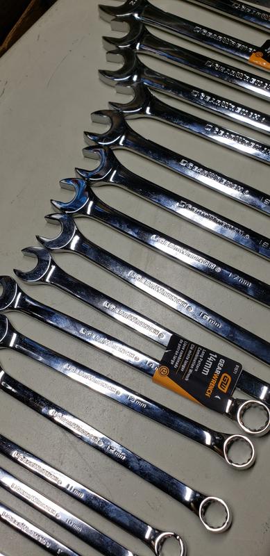 44 Pc. 12 Point Long Combination SAE/Metric Wrench Set