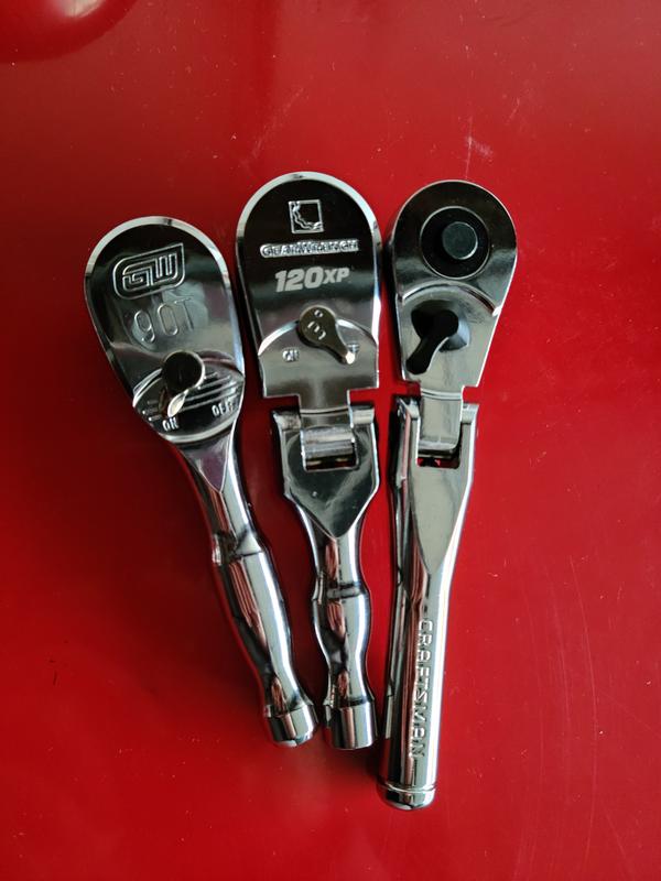 GEARWRENCH 81276T 3pce 90T Locking Flex Handle Ratchet Set