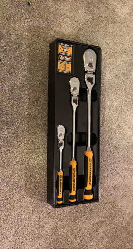 GEARWRENCH 81276T 3pce 90T Locking Flex Handle Ratchet Set