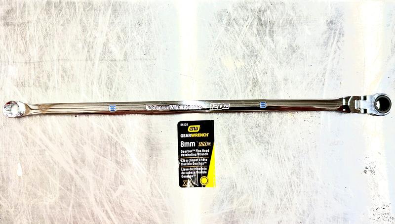 8mm 120XP™ Spline XL GearBox™ Flex Head Ratcheting Wrench