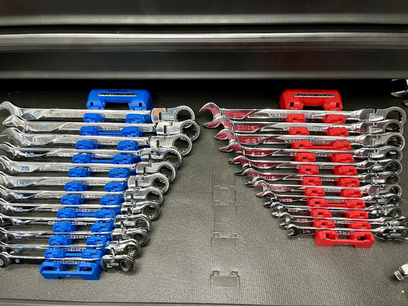 GearWrench 86247 120 XP Ratschenschlüssel Set – SAE, 11-teilig, XL Flexkopf, Keilwellen-Antrieb
