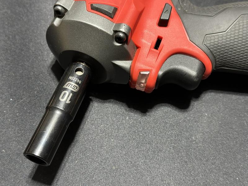 10mm deep impact on Milwaukee M12 fuel  impact wrench