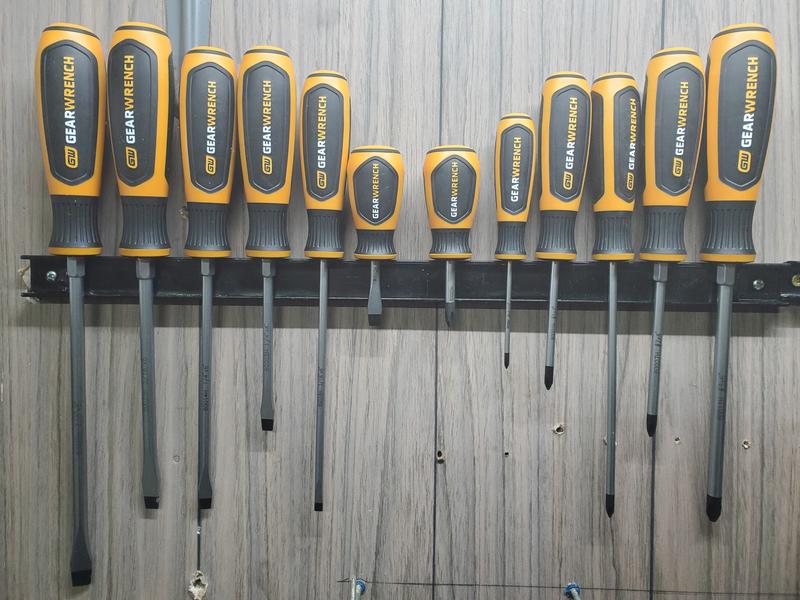 12 Pc. Phillips®/Slotted Dual Material Screwdriver Set