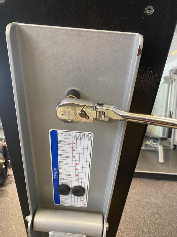 Socket held on even with an 11 1/2 ratchet hanging off.