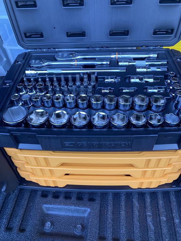 243 Pc. 6 Point Mechanics Tool Set in 3 Drawer Storage Box