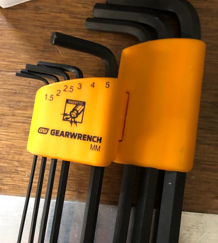 31 Piece Magnetic Long Ball End SAE/Metric/Torx® Hex Key Set