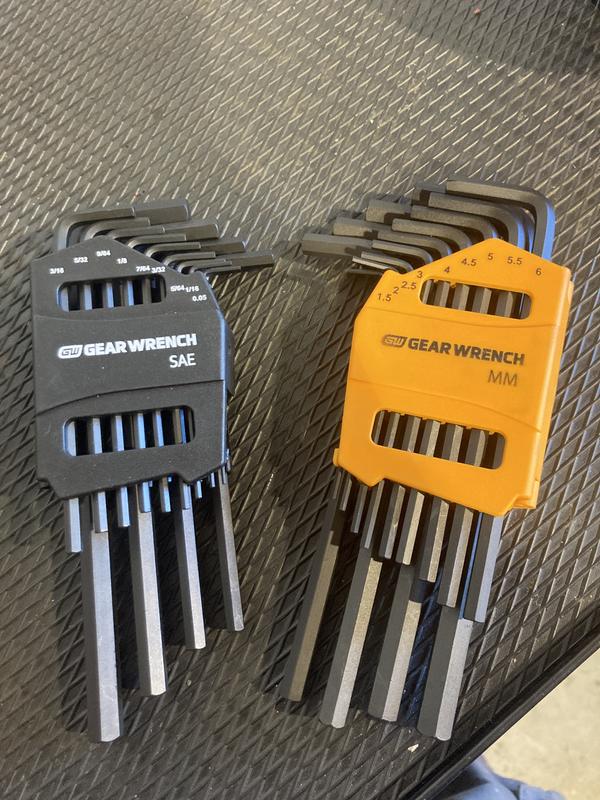 13 Piece Long Arm SAE Hex Key Set | GEARWRENCH