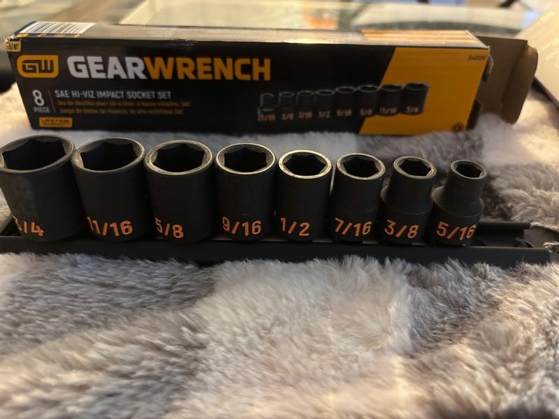 TecoTek 26-Piece 1/2" Drive Shallow 12-Point Metric Impact Socket Set – CR-MO, 10–36mm, Stamped Markings, Heavy-Duty Case