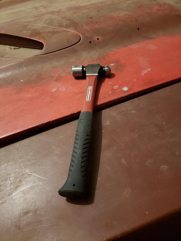 Gearench 16-in Ball Pein Hammer, Steel Head, Fiberglass Handle, Red/Black  (Gearench 329-82253)
