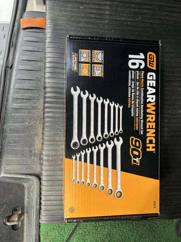 C♡ Gearwrench Tools 86928 | 16 Piece 90-Tooth 12 Point Metric C